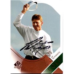 687620 Brad Faxon Autographed PGA Tour, Furman University & SC 2003 Upper Deck No.25 Smudged Golf Card