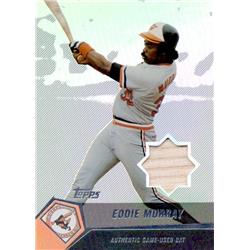 687679 Eddie Murray Player Used Bat Patch Baltimore Orioles 2004 Topps Refractor No.EMU Baseball Card