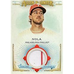 687815 Aaron Nola Player Worn Jersey Patch Philadelphia Phillies 2020 Topps Allen & Ginter No.FSRBAN Pinstripe Baseball Card -  Autograph Warehouse