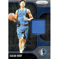 687908 Isaiah Roby Player Worn Jersey Patch Dallas Mavericks 2019 Panini Prizm Sensational Swatches No.SSIRO Basketball Card