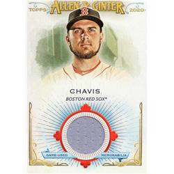 687955 Michael Chavis Player Worn Jersey Patch Boston Red Sox 2020 Topps Topps Allen & Ginter No.FSRBMC Baseball Card