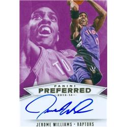 687967 Jerome Williams Autographed Toronto Raptors 2014 Panini Preferred No.530 LE 14-25 Basketball Card
