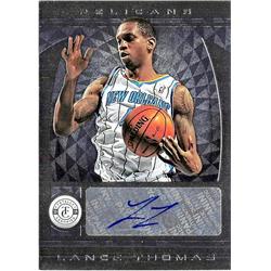 688008 Lance Thomas Autographed New Orleans Pelicans 2013 Panini Totally Certified No.222 Basketball Card