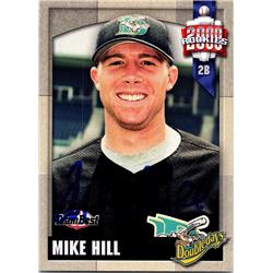 688356 Mike Hill Autographed Auburn Doubledays 2000 Team Best Rookie No.38 Baseball Card