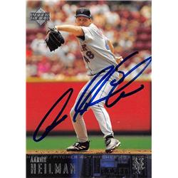688472 Aaron Heilman Autographed New York Mets 2003 Upper Deck No.222 Baseball Card