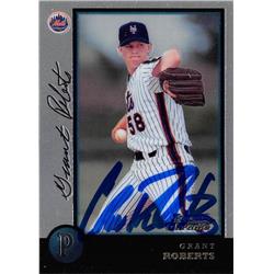 688515 Grant Roberts Autographed New York Mets 1998 Bowman Chrome Rookie No.171 Baseball Card