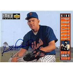 688552 Kirk Presley Autographed New York Mets 1993 Upper Deck Draft Rookie No.26 Baseball Card