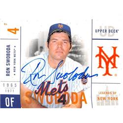688613 Ron Swoboda Autographed New York Mets 2001 Upper Deck Legends No.76 Baseball Card