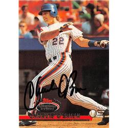 688646 Charlie Obrien Autographed New York Mets 1993 Topps Stadium Club No.128 Baseball Card