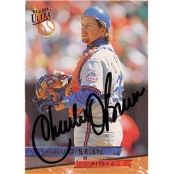 688648 Charlie Obrien Autographed New York Mets 1993 Fleer Ultra No.431 Baseball Card