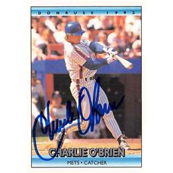 688656 Charlie Obrien Autographed New York Mets 1992 Donruss No.777 Baseball Card