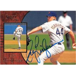 688661 Jason Isringhausen Autographed New York Mets 1996 Select No.61 Baseball Card
