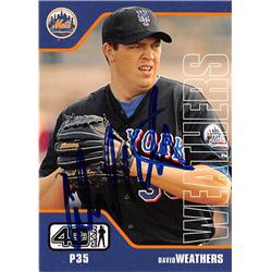 688682 David Weathers Autographed New York Mets 2002 Upper Deck Fortyman No.816 Baseball Card