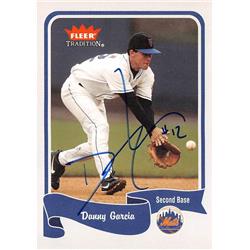 688722 Danny Garcia Autographed New York Mets 2004 Fleer Tradition No.389 Baseball Card