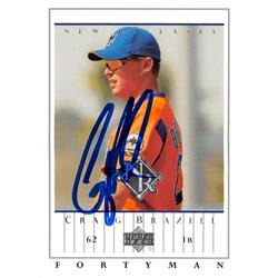 688729 Craig Brazell Autographed New York Mets 2003 Upper Deck Fortyman No.933 Baseball Card