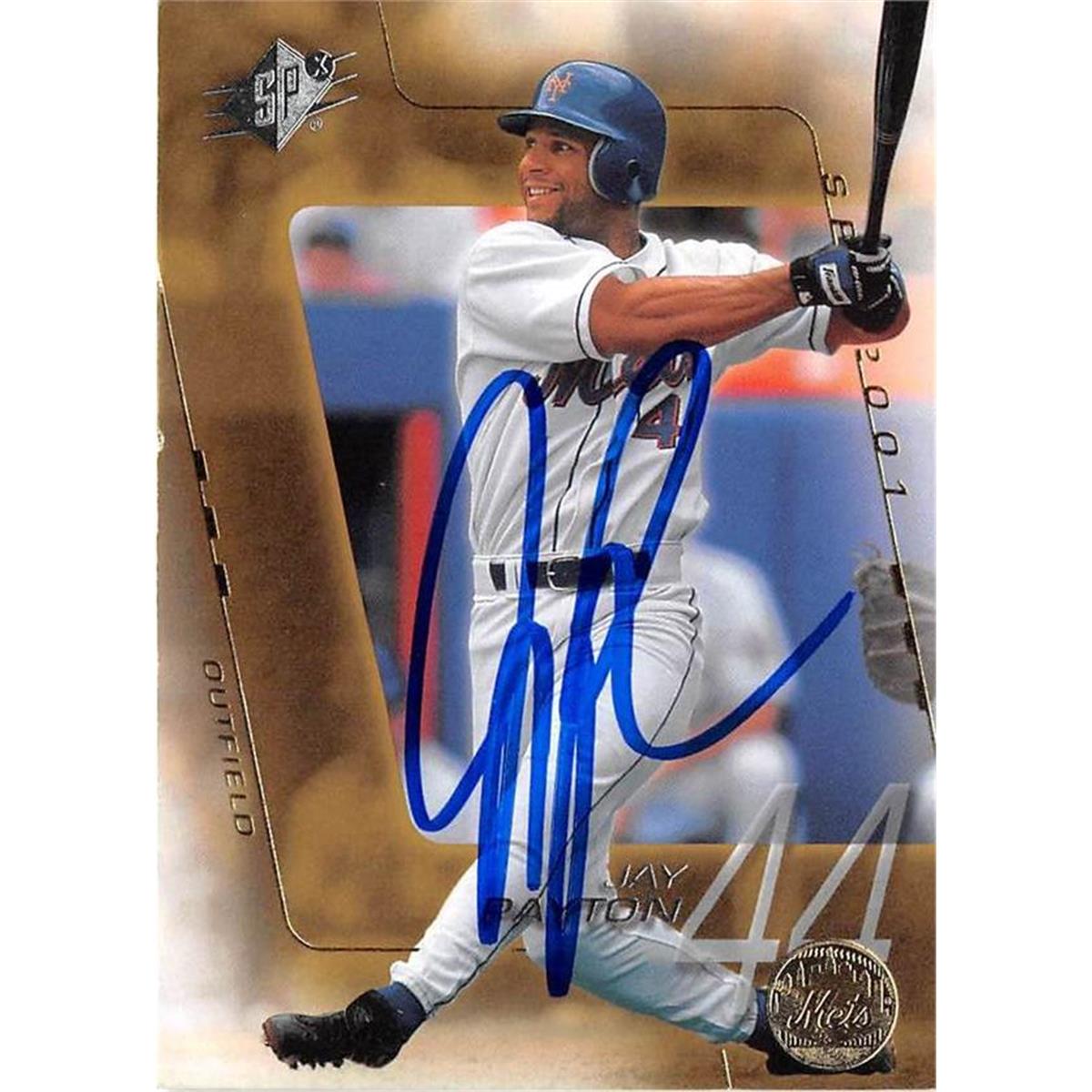 688733 Jay Payton Autographed New York Mets 2001 Upper Deck No.74 Baseball Card