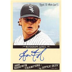 688747 Gavin Floyd Autographed Chicago White Sox 2009 Upper Deck Goodwin Champions No.AGF Baseball Card