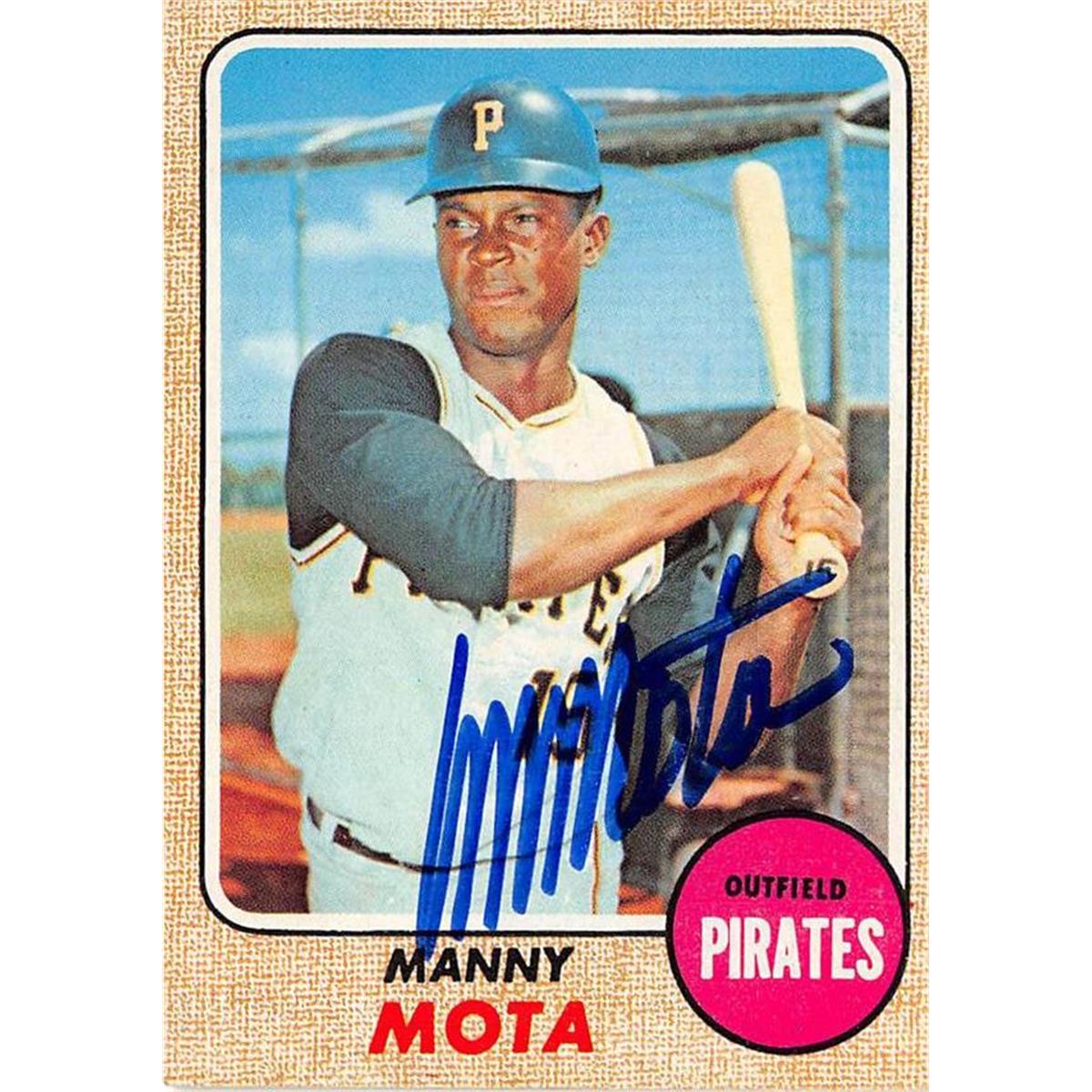 Manny Mota autographed Baseball Card (Pittsburgh Pirates) 1990