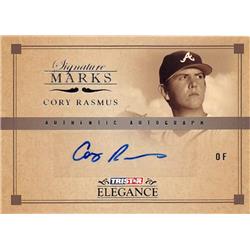 688863 Cory Rasmus Autographed Oakland Athletics 2007 Tristar Elegance No.SMCR Baseball Card