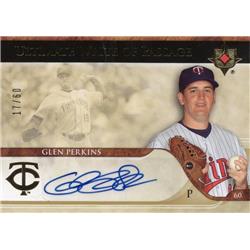 688877 Glen Perkins Autographed Minnesota Twins 2007 Upper Deck Ultimate No.WPPK LE 17-60 Baseball Card