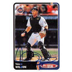 688991 Vance Wilson Autographed New York Mets 2003 Topps Total No.34 Baseball Card