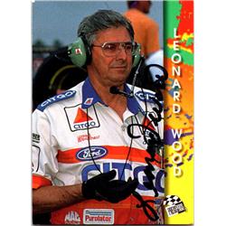 689321 Leonard Wood Autographed Auto Racing, NASCAR & SC 1994 Press Pass No.108 Trading Card
