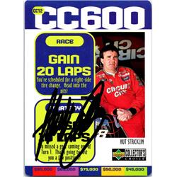 689367 Hut Stricklin Autographed Auto Racing, NASCAR & SC 1997 Upper Deck Cc600 No.CC45 Trading Card