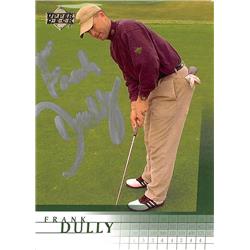 689472 Frank Dully Signed Golfer PGA, Salem Ma 2001 Upper Deck No.17 Golf Card