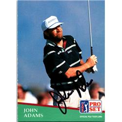 689514 John Adams Autographed PGA Tour, Arizona State & SC 1991 Pro Set No.187 Golf Card -  Autograph Warehouse