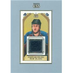 689640 Rob Blake Player Worn Jersey Patch Colorado Avalanche 2003 Topps C55 No.TRRB Hockey Card