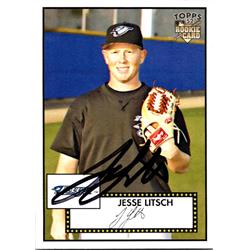 689746 Jesse Litsch Autographed Toronto Blue Jays, JZ 2007 Topps 52 Rookie No.109 Baseball Card