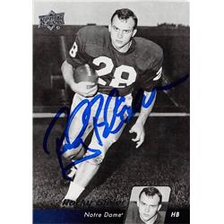 624245 Rocky Bleier Autographed Notre Dame Fighting Irish, SC 2011 Upper Deck No.32 Football Card