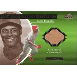 676097 Ken Griffey Sr. Player Used Bat Patch Cincinnati Reds 2001 Upper Deck Ovation History No.KG Baseball Card -  Autograph Warehouse