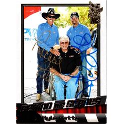 676137 Richard Petty & Kyle Petty Autographed Auto Racing, NASCAR & SC 2008 Press Pass Behind the Scenes No.85 Trading Card
