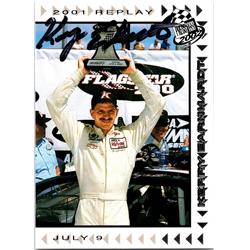 676232 Kerry Earnhardt Autographed Auto Racing NASCAR, SC 2002 Press Pass Trackside No.73 Trading Card