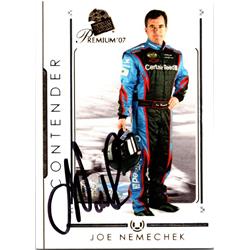 676259 Joe Nemechek Autographed Auto Racing, NASCAR & SC 2007 Press Pass Premium Contender No.12 Trading Card