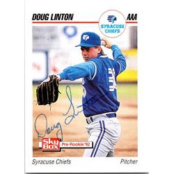 676297 Doug Linton Autographed Syracuse Chiefs 1992 Impel Pre Rookie No.228 Ballpoint Baseball Card -  Autograph Warehouse
