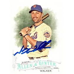 676397 Neil Walker Autographed New York Mets, SC 2016 Topps Allen & Ginter No.176 Baseball Card