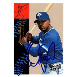 676429 Howard Battle Autographed Syracuse Chiefs 1994 Fleer Excel Rookie No.133 Baseball Card