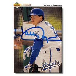 676916 Wally Joyner Autographed Kansas City Royals 1992 Upper Deck No.744 Baseball Card