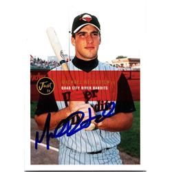 677119 Michael Restovich Autographed Quad City River Bandits 2000 Just Minors Rookie No.82 Baseball Card