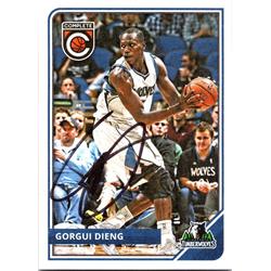 677200 Gorgui Dieng Autographed Minnesota Timberwolves 2015 Panini Complete No.230 Basketball Card