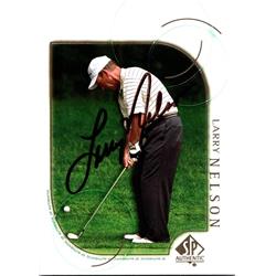 677337 Larry Nelson Autographed PGA, Kennesaw State & SC 2001 Upper Deck No.23 Golf Card