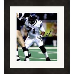 687570 8 x 10 in. Walter Jones Autographed Top 100 Seattle Seahawks No.SC6 Matted & Framed Photo -  Autograph Warehouse