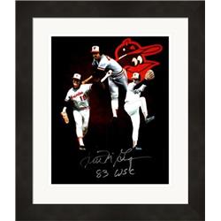 675570 8 x 10 in. Scott Mcgregor Autographed Baltimore Orioles Inscribed 83 WSC Matted & Framed Photo