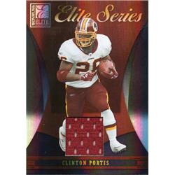 675881 Clinton Portis Player Worn Jersey Patch Washington 2006 Donruss Elite Series Refractor No.ES16 LE 291-299 Football Card