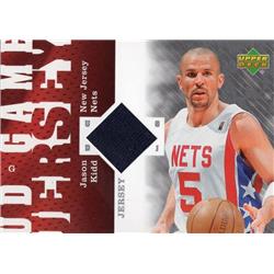 675900 Jason Kidd Player Worn Jersey Patch New Jersey Nets 2006 Upper Deck No.GJJK Basketball Card