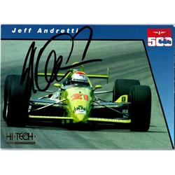 676185 Jeff Andretti Autographed Auto Racing, NASCAR & SC 1994 Hi Tech No.30 Trading Card