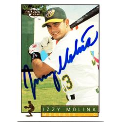 676388 Izzy Molina Autographed Modesto As 1993 Fleer Excel Rookie No.121 Baseball Card -  Autograph Warehouse
