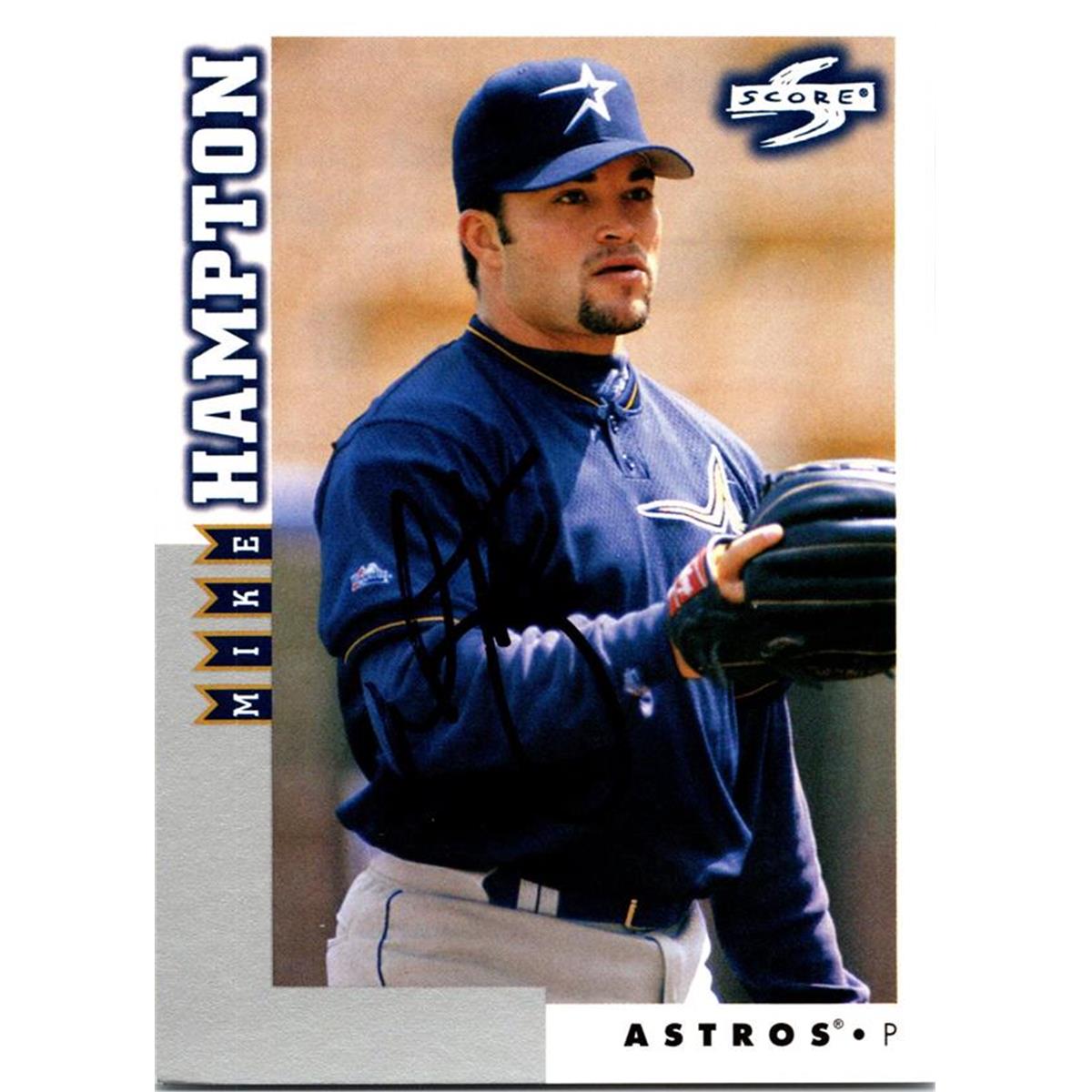 676425 Mike Hampton Autographed Houston Astros 1998 Score No.RT123 Baseball Card